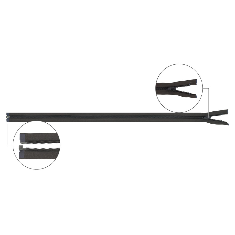 YKK Spiraalrits deelbaar metaal nr.5 80cm - 916