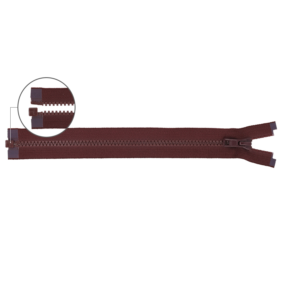 YKK VISLON Molded plastic open-end zipper no.5 70cm - 864