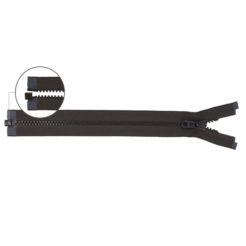 YKK VISLON Molded plastic open-end zipper no.5 70cm - 916