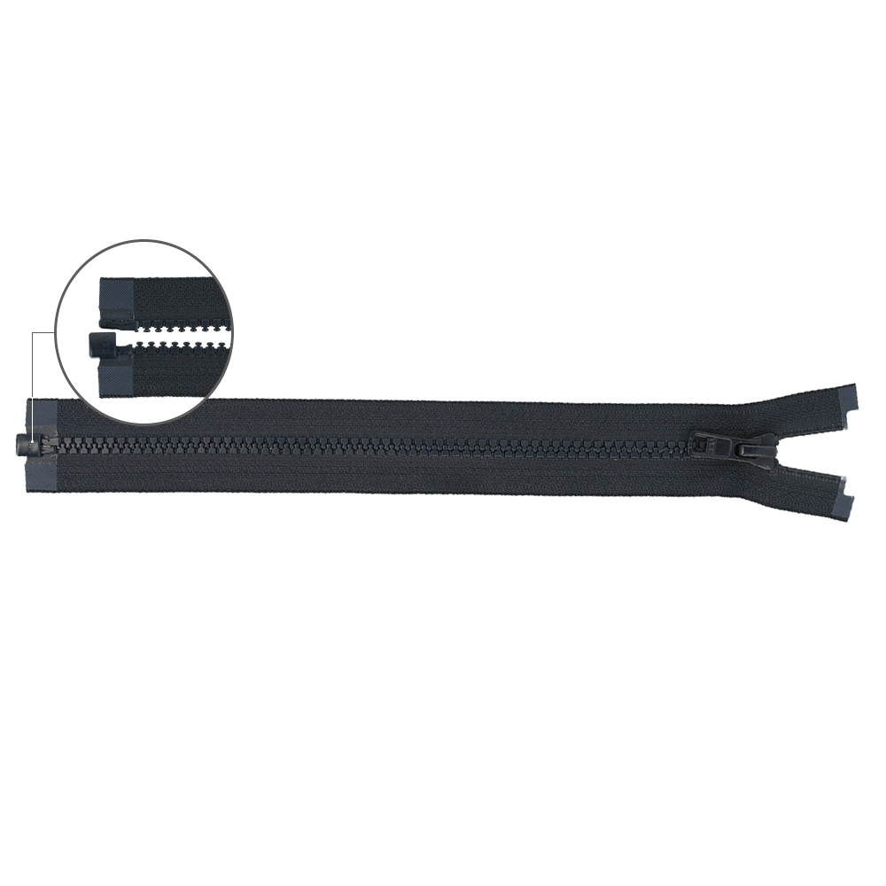 YKK VISLON Molded plastic open-end zipper no.5 75cm - 071