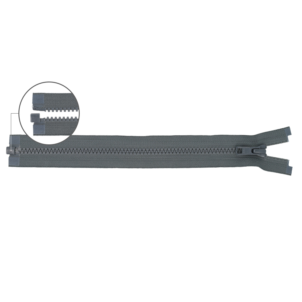 YKK VISLON Molded plastic open-end zipper no.5 75cm - 182