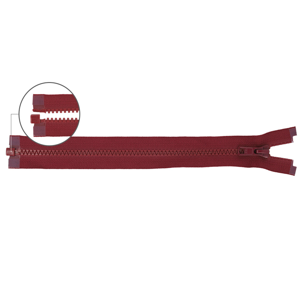YKK VISLON Molded plastic open-end zipper no.5 75cm - 527