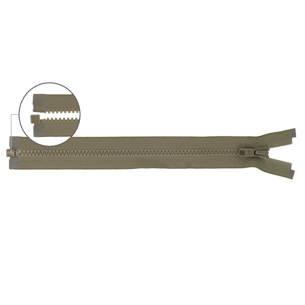 YKK VISLON Molded plastic open-end zipper no.5 75cm - 564
