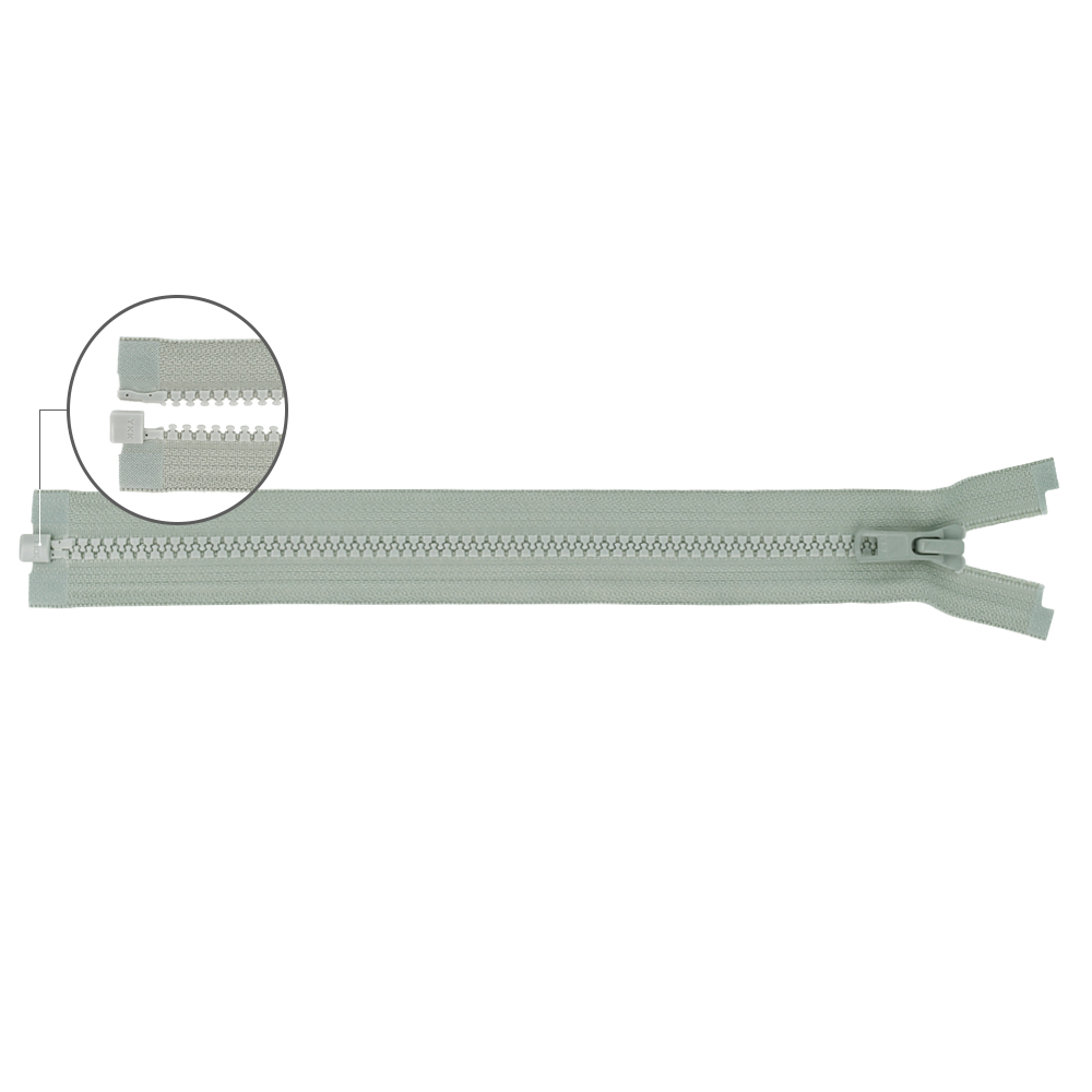 YKK VISLON Molded plastic open-end zipper no.5 75cm - 577