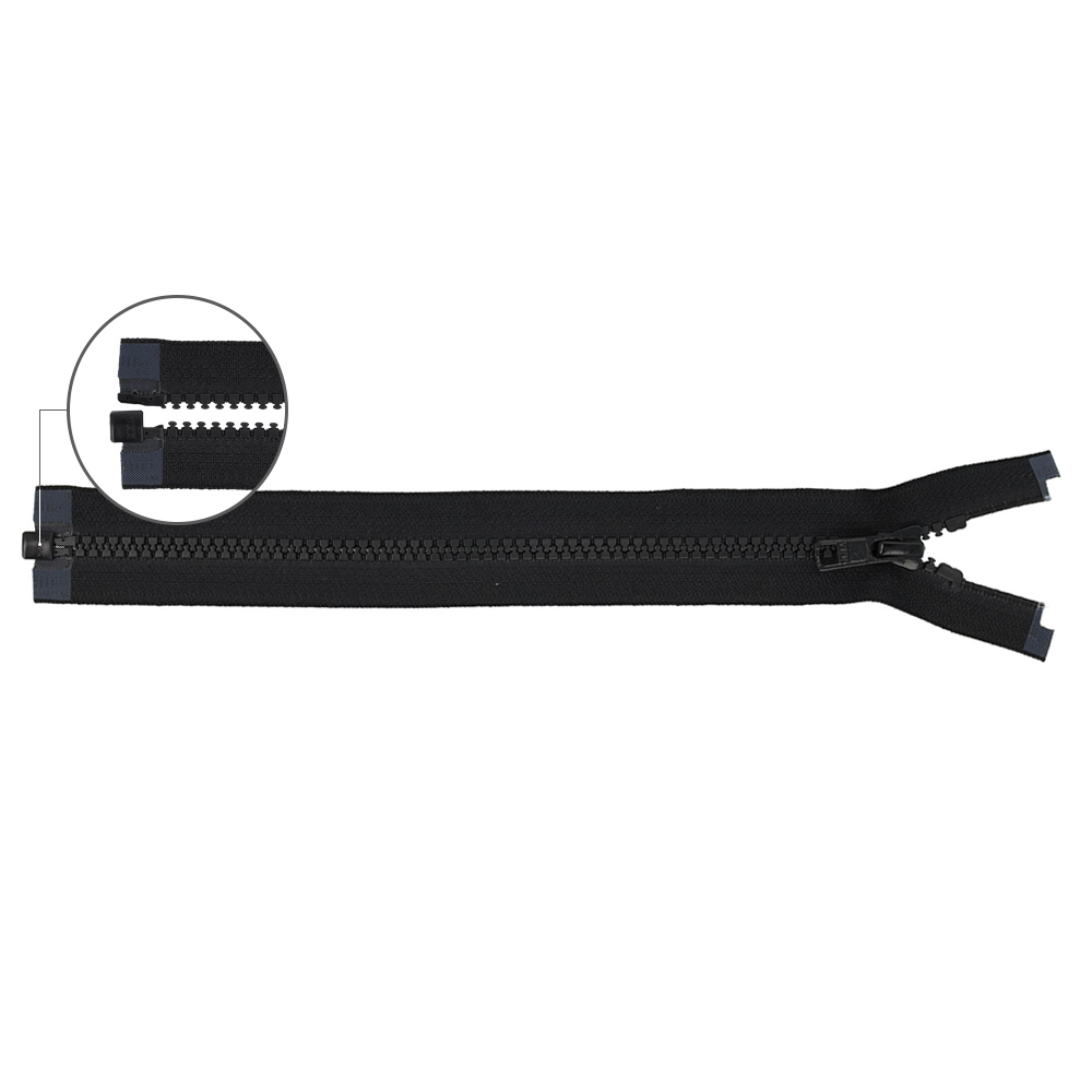 YKK VISLON Molded plastic open-end zipper no.5 80cm - 580