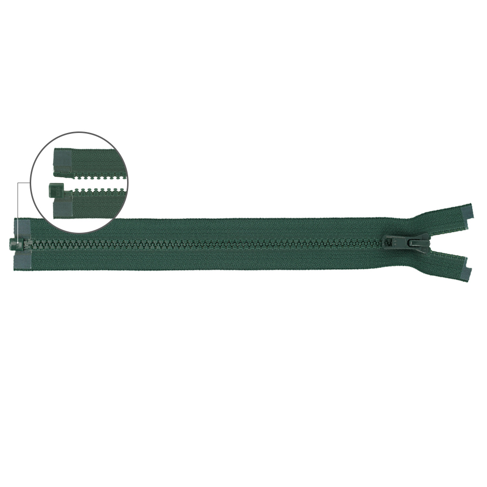 YKK VISLON Molded plastic open-end zipper no.5 85cm - 890