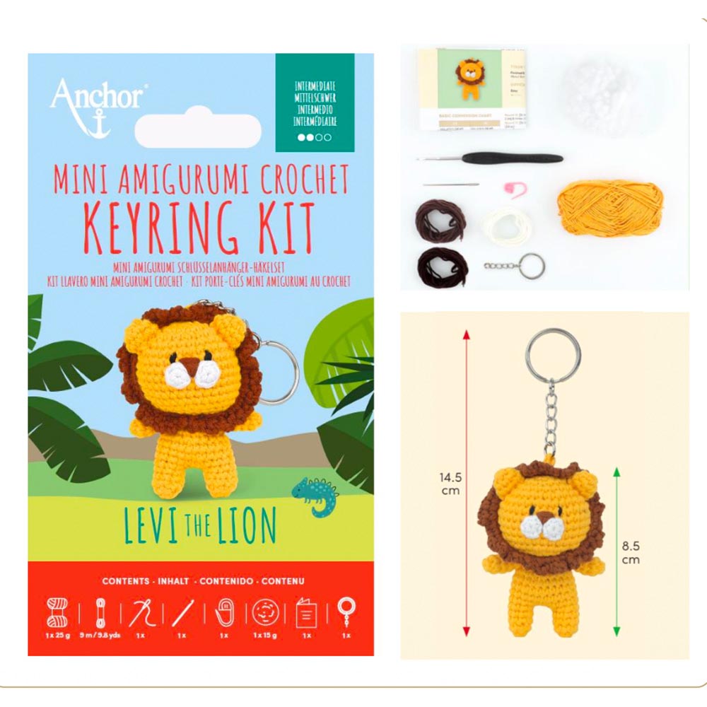 Anchor Mini amigurumi Häkel Kit - Schlüsselring - 1Stk