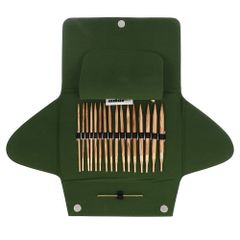 Addi Click Nature verwisselb. breipuntenetui olijfhout - 1st