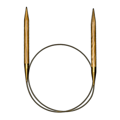 Addi Nature Rundstricknadeln Olivenholz 80cm 3-12mm - 1Stk