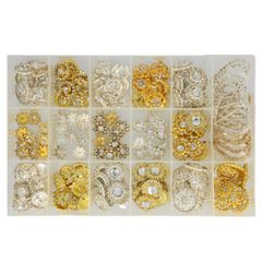Assortiment strass gespen - 18 variaties - 1st