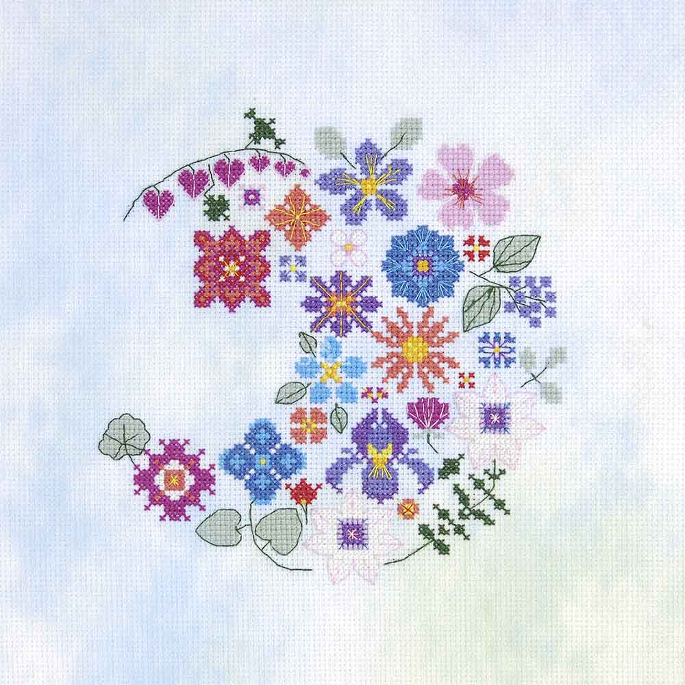 DMC Kruissteek kit bloemen - 1st