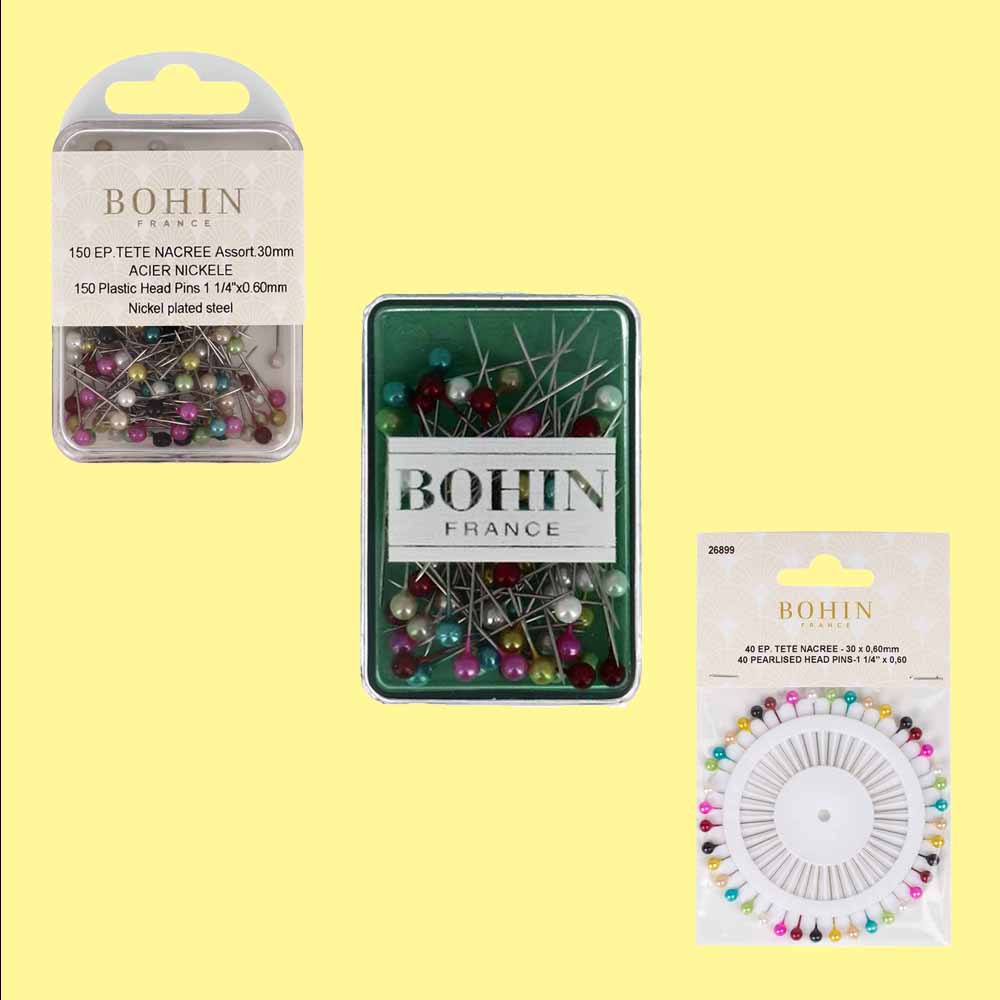 Bohin Parelkopspelden 30x0,60mm gekleurd - 1x40-150st