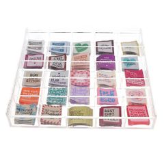 Bohin Display Labels Kleid. aufnähbar 35x35mm - 1x25x5Stk