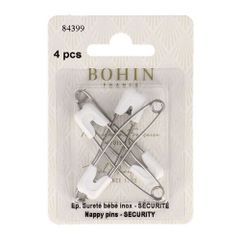 Bohin Baby-Sicherheitsnadeln rostfreier Stahl 55mm - 1x4Stk
