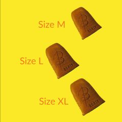 Bohin Vingerhoed maat M-XL leer bruin - 1st