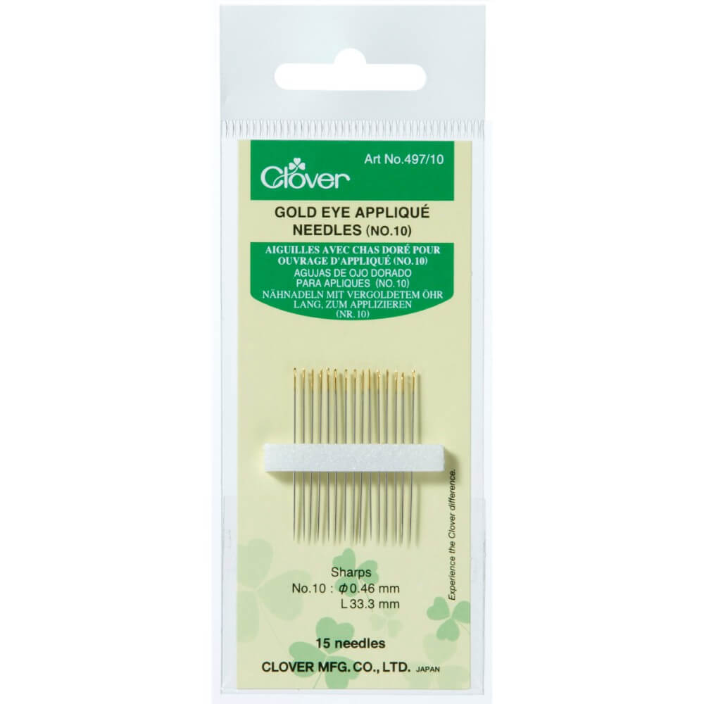 Clover Applicatie naalden gouden oog - 1x15st
