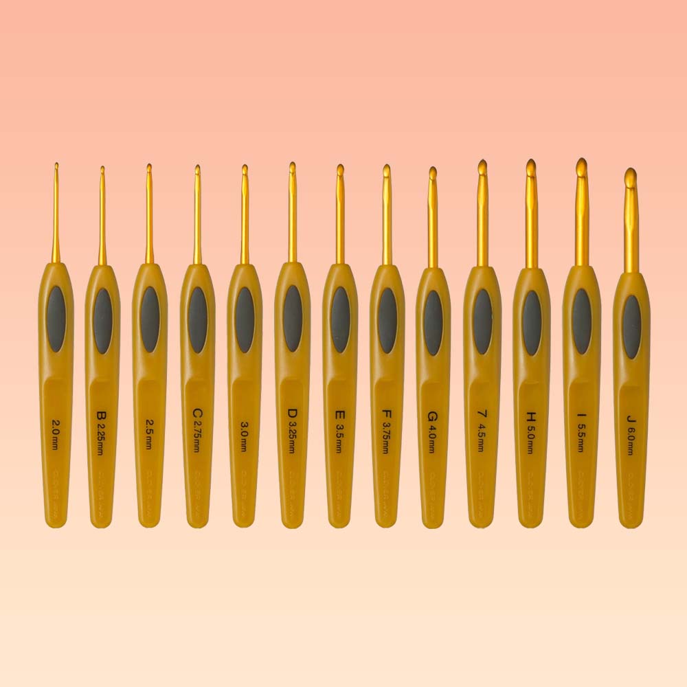 Clover Softgriff Häkelnadel 2.00-6.00mm - 3Stk