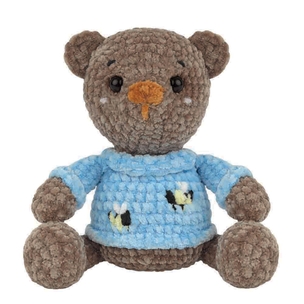 DMC Amigurumi kit zachte knuffels haken 19cm - Beer - 1st