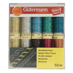 Gütermann Nähfaden-Set Metallic 10x50m - 1Stk