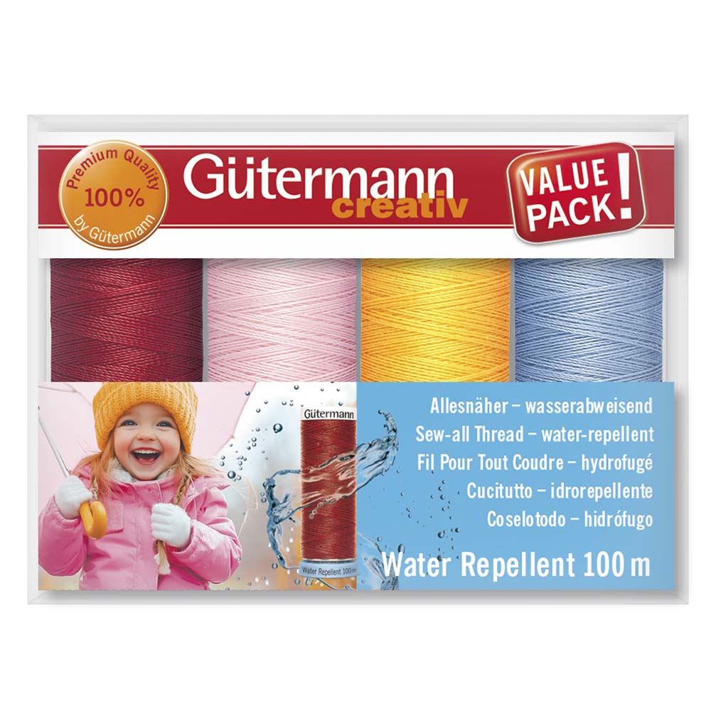 Gütermann Allesnaaigarenset water repellent 4x100m