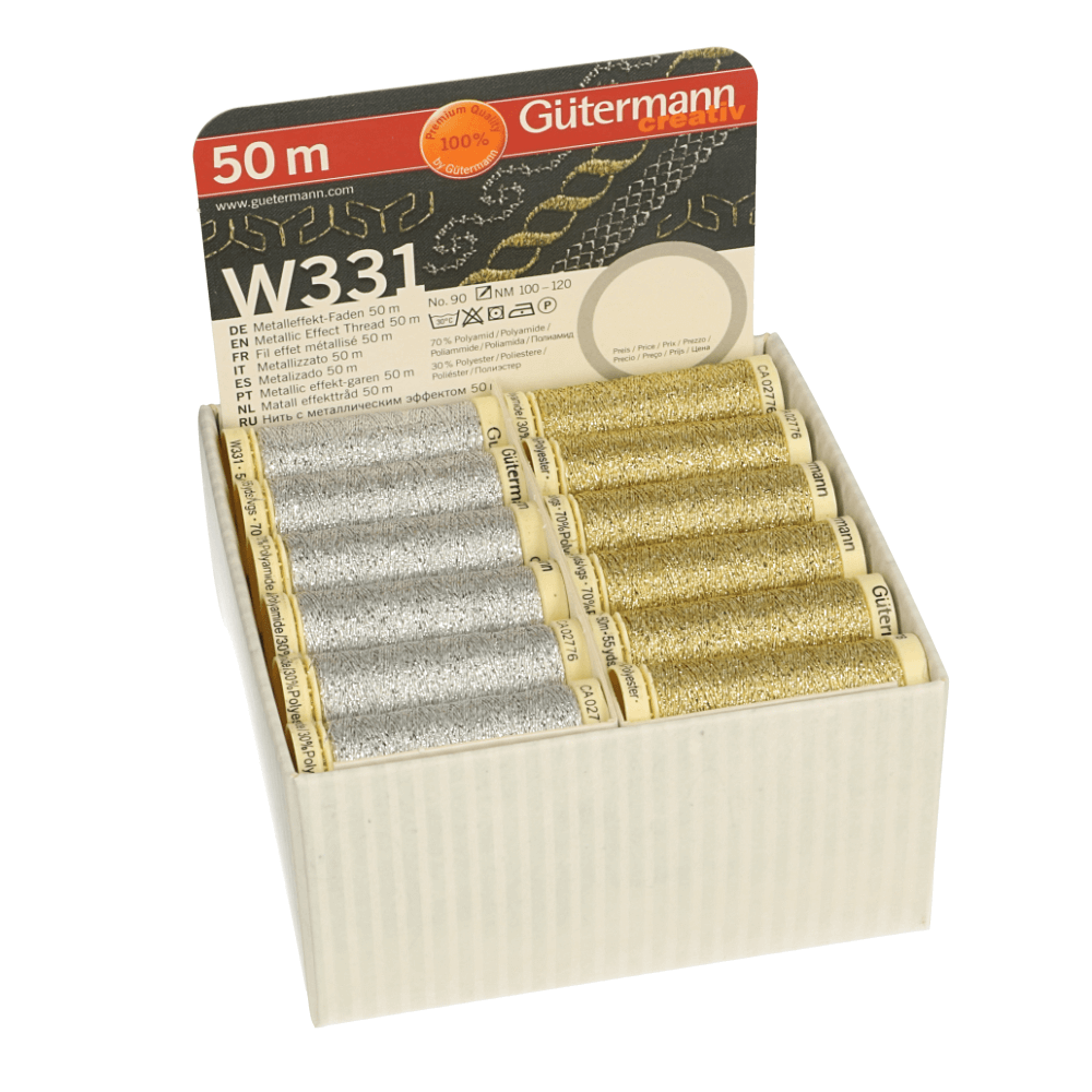 Gütermann Storage en display box Metallic 18x2x50m - 1st