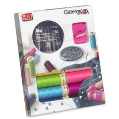 Gütermann Se. thread set w. ndls and ndl grabbers 8x100m-1pc
