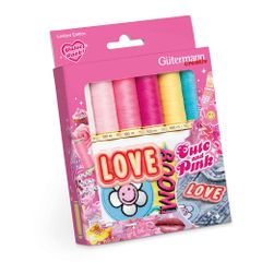 Gütermann Cute and Pink Sew-all thread set with patches -1pc