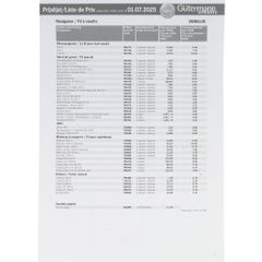 Gütermann Preisliste 07-2025 - 1Stk