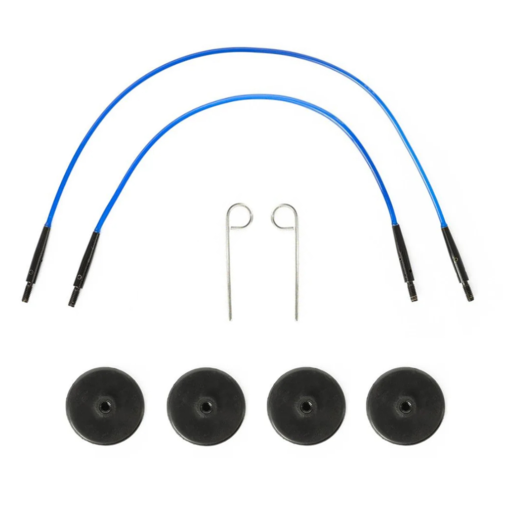 KnitPro Nylon Kabel set 27 en 30cm blauw - 1st