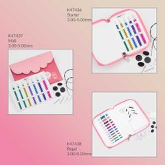 KnitPro Zing spec.intr.ndl set 10cm 3-5mm - 1pc