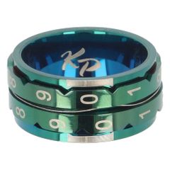 KnitPro Mindful Toerenteller ring maat 7-12 teal - 1st