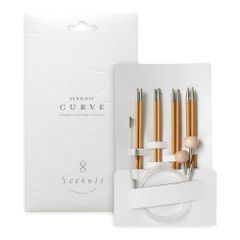 Seeknit Curve Koshitsu Inter. Needle set 15cm white - 1pc
