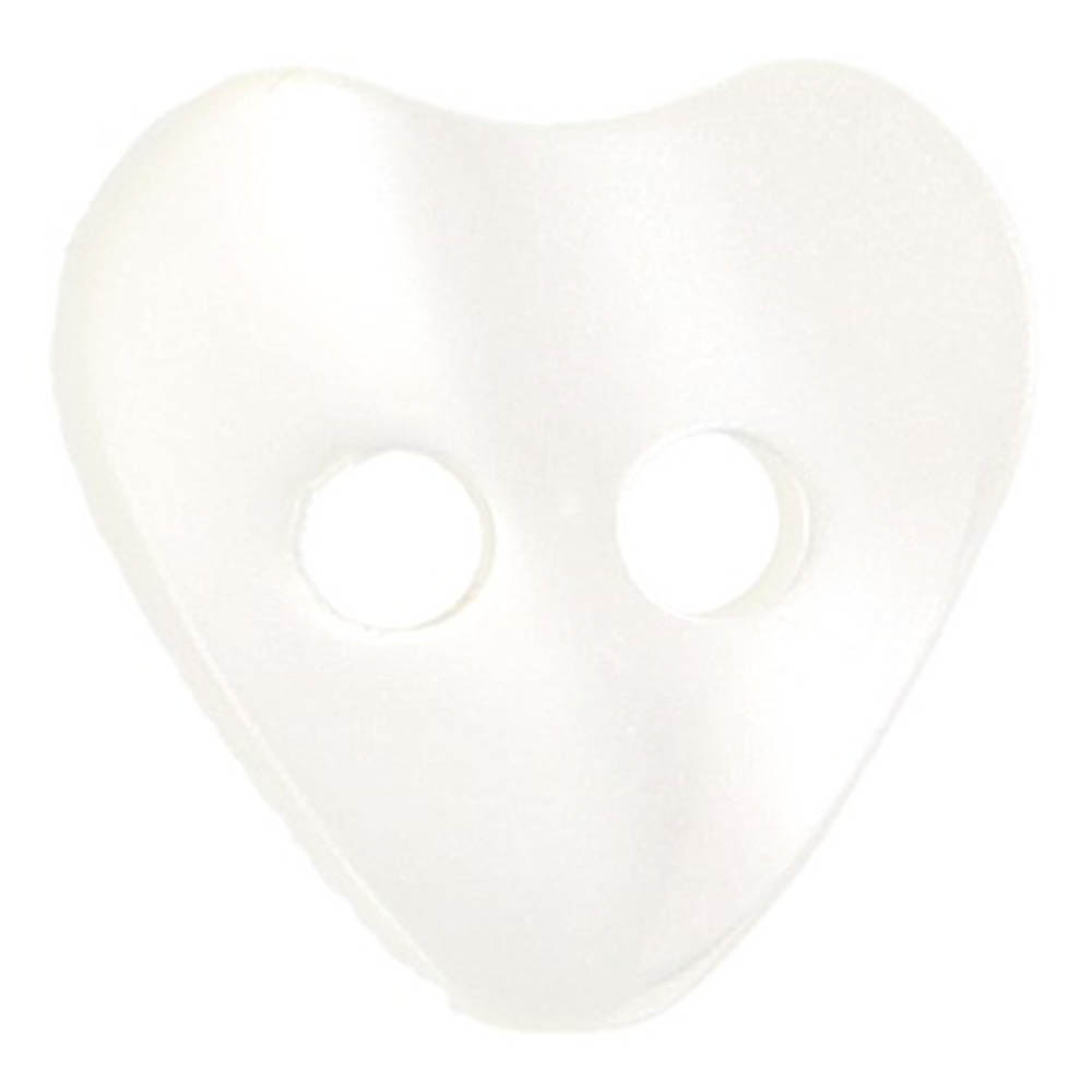 Milward Knoop 2-gaats hart 10mm wit - 1x10st