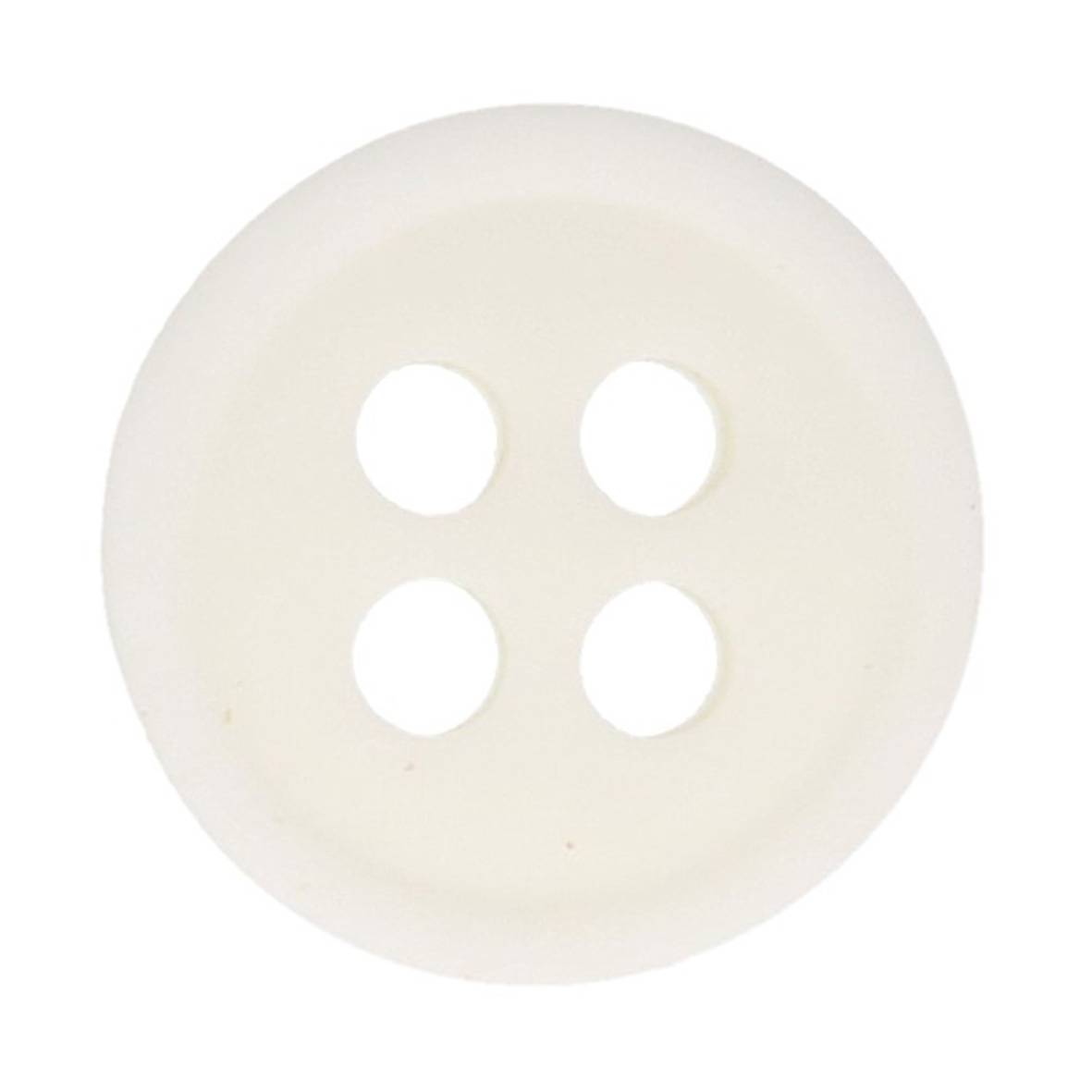 Milward 4-hole button 11mm white - 1x10pcs