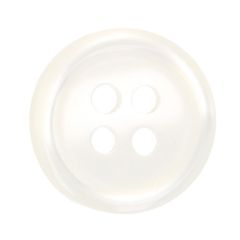 Milward 4-hole button 12mm white - 1x10pcs