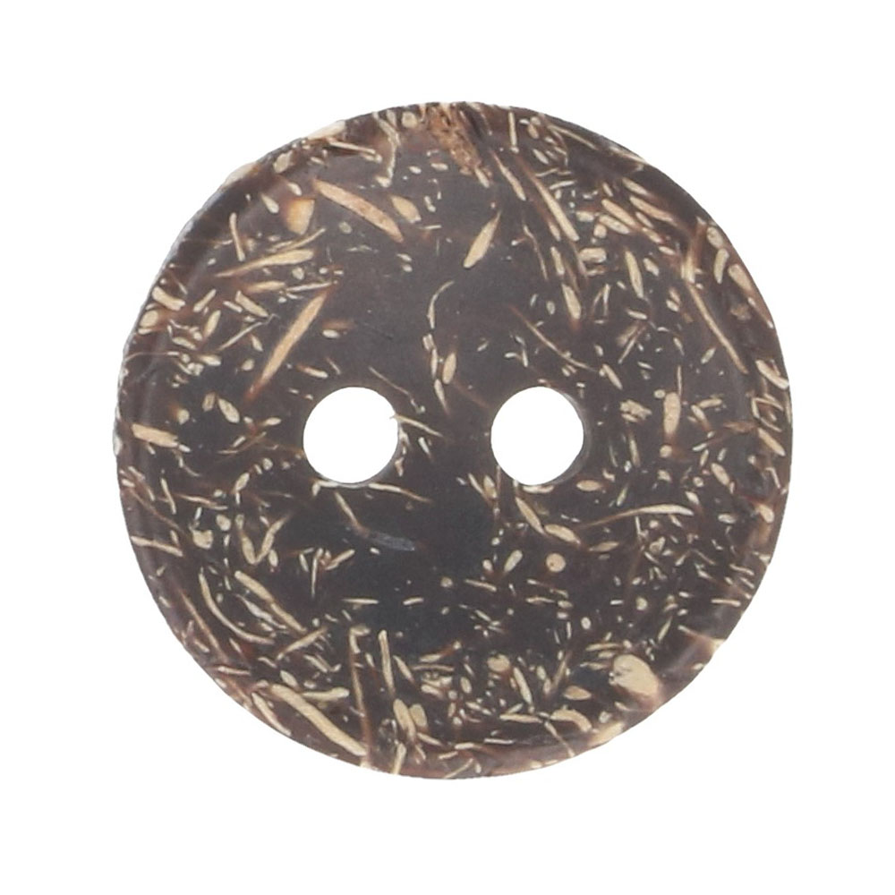 Milward 2-hole button 15mm brown - 1x8pcs