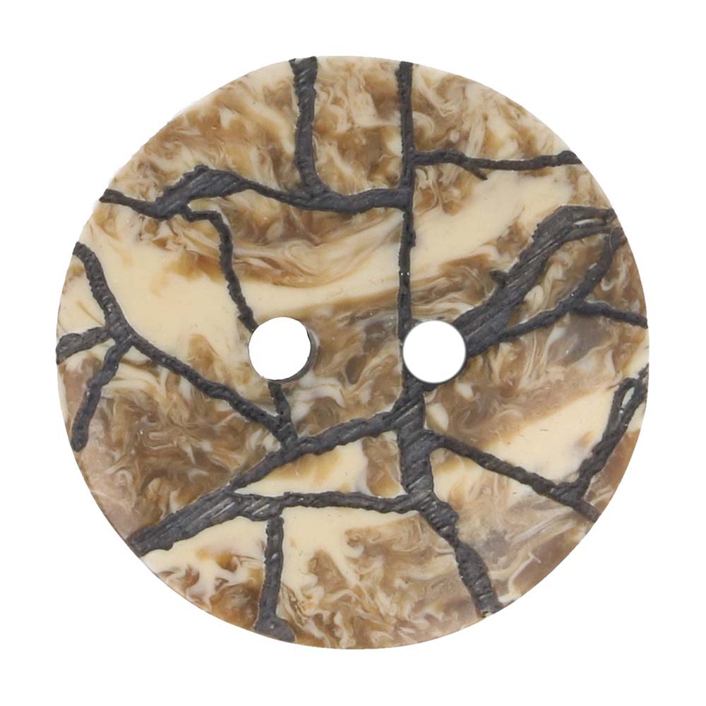 Milward 2-hole button 25mm beige - 1x5pcs