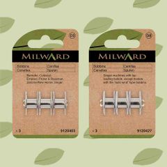 Milward Sewing machine bobbins stan. steel 11.8mm -5x3-9pcs
