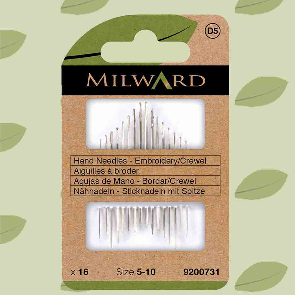 Milward Crewelnaalden staal - 5x16st