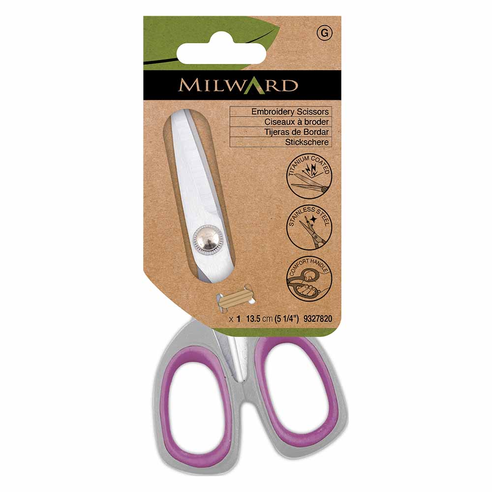 Milward Borduurschaar titanium 13,5cm - 3st