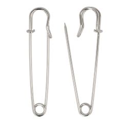 Milward Kiltnadeln 75mm Nickel - 5x2Stk