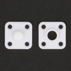 Milward Druckknöpfe 9mm viereckig weiß - 5x15Stk