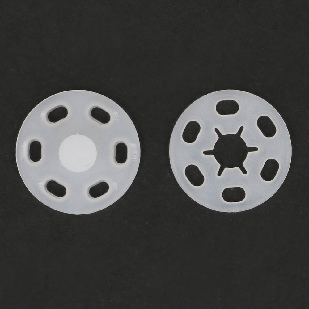 Milward Drukknopen 15mm transparant - 5x8st