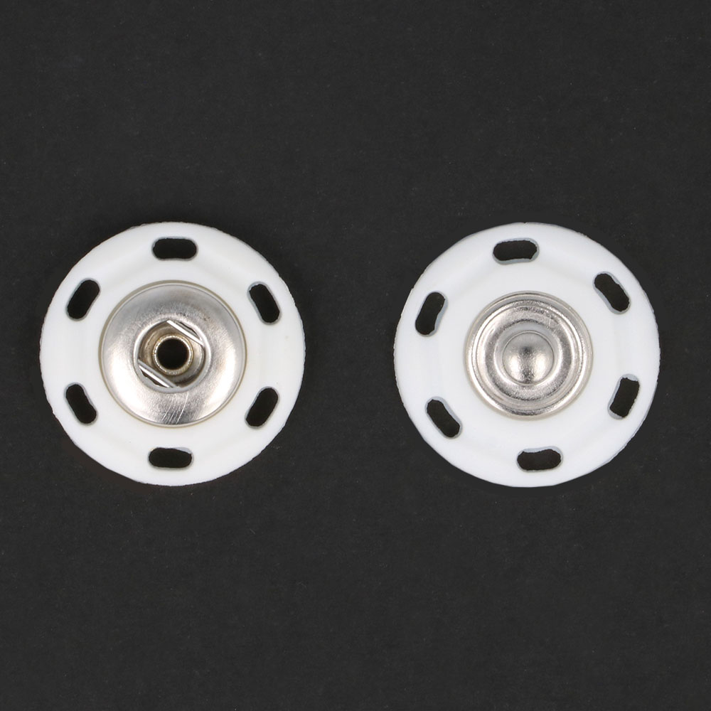 Milward Drukknopen Heavy Duty 21,5mm wit - 5x4st