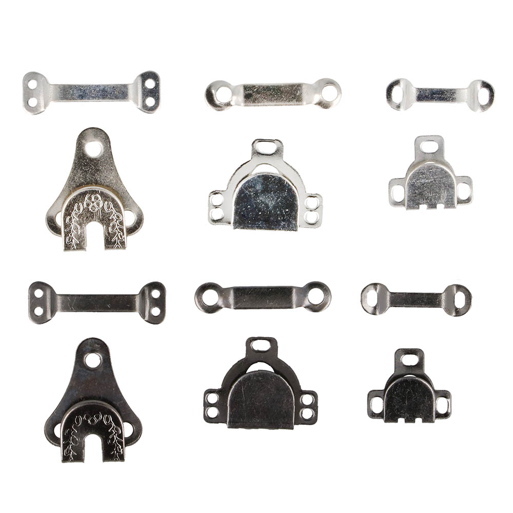 Milward Broek- en rokhaken assortiment zwart-nikkel - 5x6st