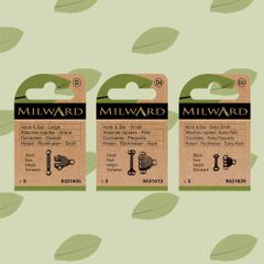 Milward Broek- en rokhaken maat XS-L zwart - 5x3st