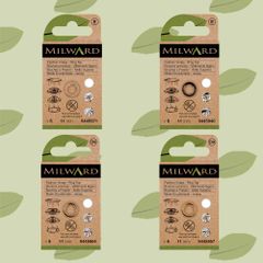 Milward Snap fasteners ring top 11mm - 5x8pcs