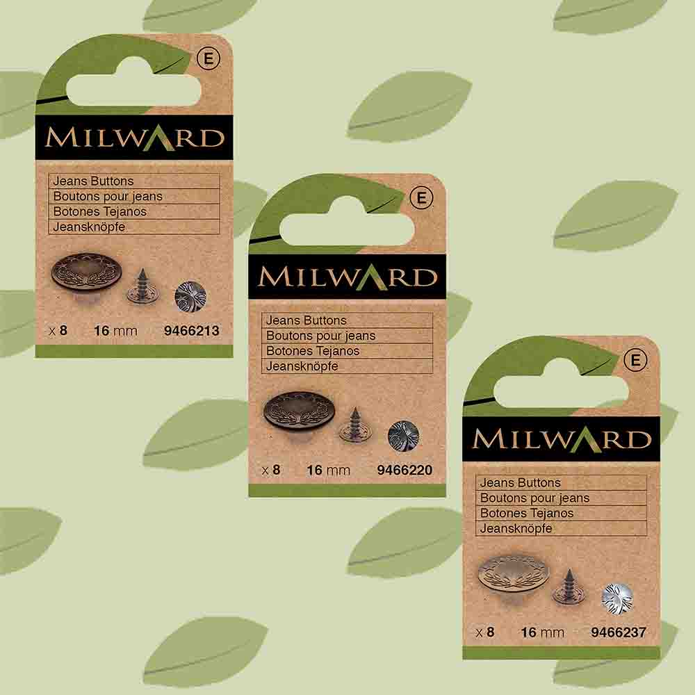 Milward Jeansknopen 16mm - 5x8st