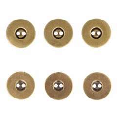 Milward Magnetische knopen 18mm messing - 5x3st