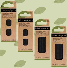Milward Gummiband gestrickt schwarz - 5x1m